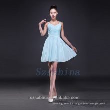 2017 simple bridesmaid dress chiffon short dress summer fashional evening dress